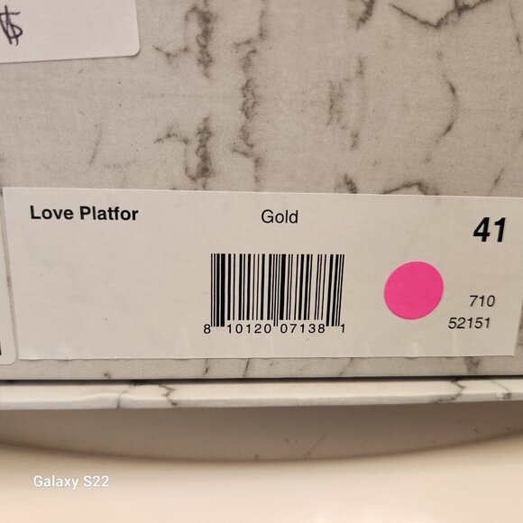 Jessica Rich " Love " Platform Heels. NIB. Gold. Size EU 41/US 11. - Picture 9 of 12